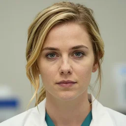 alyson hannigan as a biologist, very detailed face