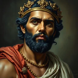 detailed potrait of pretty 8 0's srilankan man as greek god in baroque style, painting by james jean, craig mullins, j. c. leyendecker, lights, art by ernst haeckel,