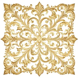 an intricate symmetrical baroque pattern