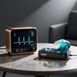 fellow stagg ekg, and a kalita wave, on a coffee table, product photography, ad campaign