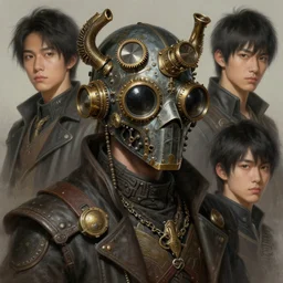 a detailed portrait of a made in abyss character with a steampunk mask, by victo ngai and justin gerard and demizu posuka, digital art, realistic painting, very detailed, fantasy, dnd, character design, trending on artstation
