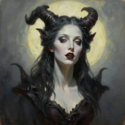 cinematic masterpiece bust portrait of a gothic demon goddess of morning, head and bust only, by Wayne Barlowe, by Storm Thorgerson, by Tim Hildebrandt, by Bruce Pennington, by Zdzisław Beksiński, by Paul Lehr, oil on canvas, masterpiece, trending on artstation, featured on pixiv, cinematic composition, astrophotography, dramatic pose, beautiful lighting, sharp, details, details, details, hyper-detailed, no frames, HD, HDR, 4K, 8K