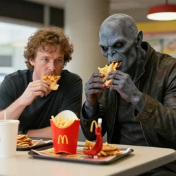 Gordon Freeman and Gman eat at McDonalds