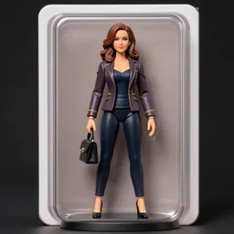 Davina McCall action figure, figurine, realistic, detailed product photo