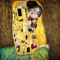 a portrait of female asa Butterfield by gustav klimt
