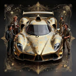 cyber vintage supercar slick : by michal karcz, daniel merriam, victo ngai and guillermo del toro : ornate, dynamic, particulate, intricate, elegant, highly detailed, centered, artstation, smooth, sharp focus, octane render