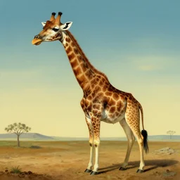 a cat giraffe, digital art, surreal, salvador dali