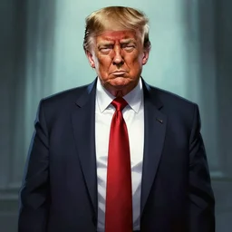 Creepy cult kidnapped Trump and wants to sacrifice him by Kentaro Miura, 4k, artstation, artstationHD, artstationHQ