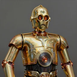 ultra realistic portrait painting of skeletor as c 3 po, art by frank frazetta, 4 k, ultra realistic, highly detailed, epic lighting
