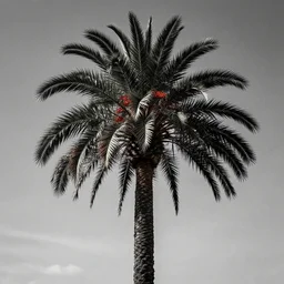 A palm tree, seen under DMT, alex grey style
