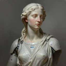 portrait of Megara, expressive pose, futuristic, highly detailed, digital painting, artstation, concept art, smooth, sharp focus, by Artemisia Gentileschi