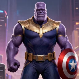 Thanos beats the Avengers