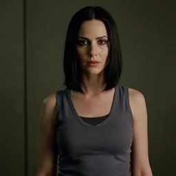 still of olivia munn as neo in the matrix