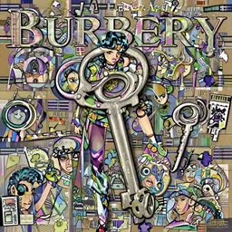 Magazine Cover Anime key visual of a Burberry girl; official media; typography; spring; drawn by Hirohiko Araki; Jojo's Bizarre Adventure; Jojolion, portrait, made by Stanley Artgerm Lau, WLOP, Rossdraws, James Jean, Andrei Riabovitchev, Marc Simonetti, Yoshitaka Amano, ArtStation