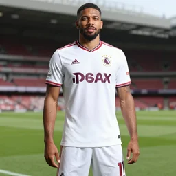 a premier league football kit promo shot