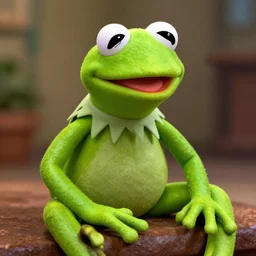 eight-legged Kermit the Frog, photo, detailed, 4k