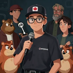atompunk denis coderre | | fine detail! cartoon! realistic shaded lighting! dark scifi award winning illustration portrait of radio host, expos baseball montreal canada, by ilya kuvshinov katsuhiro otomo, flint stones, magali villeneuve, artgerm, jeremy lipkin and michael garmash and rob rey