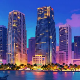 cyberpunk miami by minoru nomata
