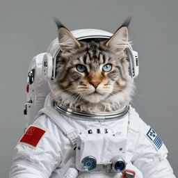 A Maine Coon astronaut. High resolution. Highly detailed. Art station. 8k