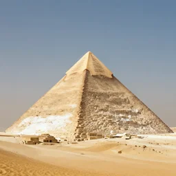 desert gold, white pyramid, art by ismail inceoglu, artstation
