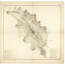 map of burning man technical drawing on manuscript leonardo davinci orthographic blueprint