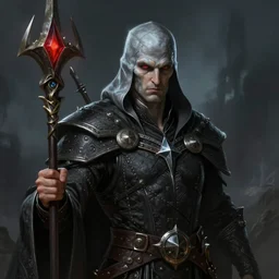 necromancer, d & d, fantasy, portrait, highly detailed, digital painting, trending on artstation, concept art, sharp focus, illustration, art by artgerm and greg rutkowski and magali villeneuve