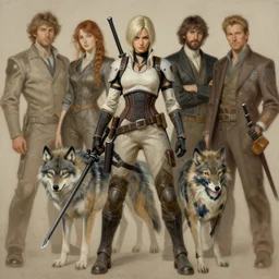beautiful neutral earth toned palette knife painting artwork of ciri as sniper wolf from metal gear solid 1 by yoji shinkawa jeremy mann, full body character portrait warhammer, charlie bowater and magali villeneuve and alphonse mucha, gaston bussiere, craig mullins, j. c. leyendecker, by artgerm