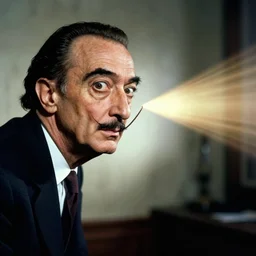 Salvador Dali shooting man, dramatic, slow motion, photorealistic, realistic 8k, bloom, dof,