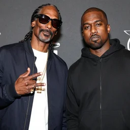 photo of snoop dogg and kanye west