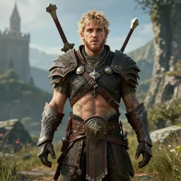 Jake Paul in Skyrim, 4K UHD image, octane render,