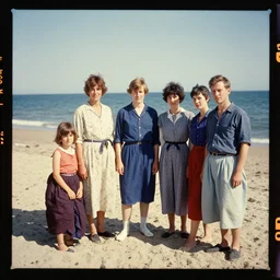 kodak portra 4 0 0, wetplate, 1 9 3 0 s colour portrait of dressed people on a beach by the sea on a sunny day, by saul leiter, insanely detailed, insanely intricate, depth of field, blueberry