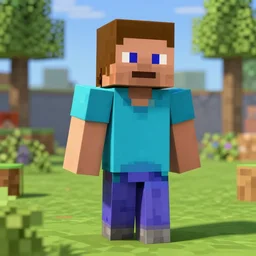 hyperrealistic picture of a minecraft villager, gigachad