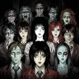 a horror portrait by junji ito, michael whelan, roger dean, bob eggleton, lisa frank, vladimir kush, kubrick, james gurney, giger