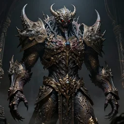 horrifying titan, maximalist, high detail, 8k, ornate, dark fantasy, realistic, masterpiece, Trending on art station, complex, WLOP