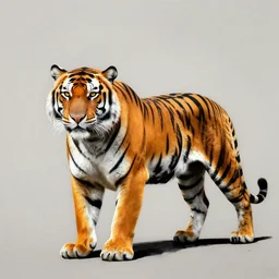 tiger, a matte painting by banksy, rewarded