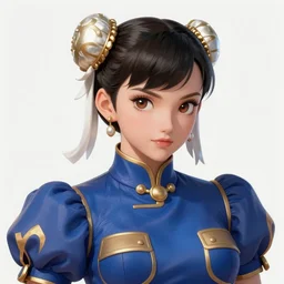 A beautiful semi realistic anime portrait of Chun li, by Stanley Artgerm Lau, WLOP, Ross Tran, James Jean, Andrei Riabovitchev, Marc Simonetti, and Sakimichan, Hyung Tae Kim, trending on artstation