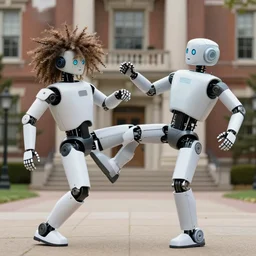robot being kicked out of college in disgrace for being a pothead
