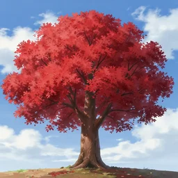 anime, spring, blood tree, sky, beautiful cloud, quiet, anime background, illustration, sharp focus, intricate, smooth, super wide angle, trending on artstation, trending on deviantart