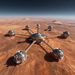 mars colony connected to another