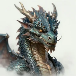 portrait of a dragon with a human face. concept art, extremely high details, octane render, artstation contest winner, digital art by slawomir maniak, greg broadmore, chris rahn. masterpiece