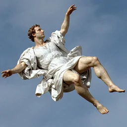 mark zuckerberg falling from heaven by Michelangelo