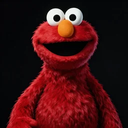 zombie elmo, in the style of beksinski, red, black, glowing, vibrant, chiaroscuro, high detail, perfect artwork, clean lines