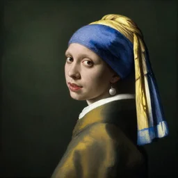 renaissance portrait painting of christopher walken wearing a powdered wig, chiaroscuro, by johannes vermeer, detailed, olive green background