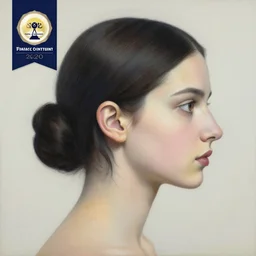 levolent margo portrait profile realization of self, an ultrafine detailed painting by rafal olbinski, behance contest winner, pop surrealism, detailed painting, very detailed, minimalist, skeuomorphic, airbrush art