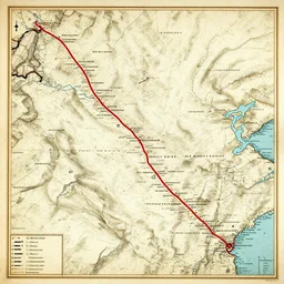 ancient map showing a road from hell to heaven, detailed inscriptions