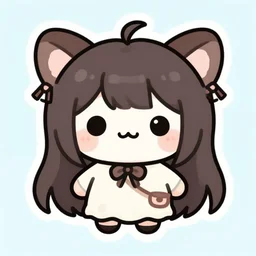 kawaii chibi oomori sticker
