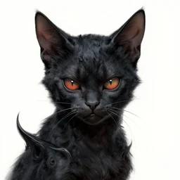 portrait of grotesque evil kitten, dc comics, dark, intricate, smooth, artstation, painted by wayne barlowe, greg rutkowski, zdislav beksinski