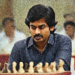 A photo of Viswanathan Anand , highly detailed, trending on artstation, bokeh, 90mm, f/1.4