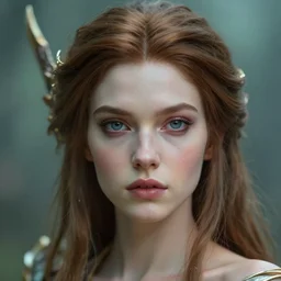 mcro head shot of female fantasy art by lois van baarle greg rutkowski
