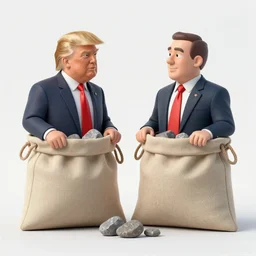 A bag of rocks defeating donald trump as a debate opponent